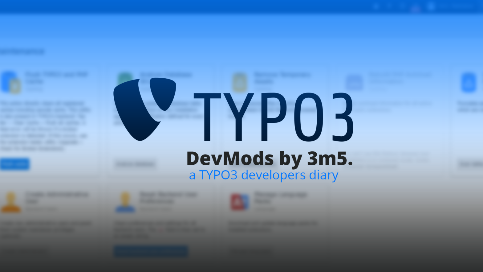 DevDairy TYPO3 Extension 3m5.DevModules #2